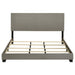 Dorian Fabric Upholstered California King Panel Bed Taupe