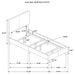 Dorian Fabric Upholstered Twin Panel Bed Taupe