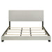 Dorian Fabric Upholstered California King Panel Bed Cream