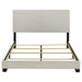 Dorian Fabric Upholstered Queen Panel Bed Cream