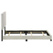 Dorian Fabric Upholstered Twin Panel Bed Cream