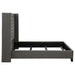 Bancroft Upholstered Full Wingback Bed Grey
