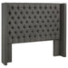 Bancroft Upholstered Queen Wingback Headboard Grey
