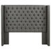 Bancroft Upholstered Queen Wingback Headboard Grey