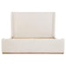 Nala Upholstered Eastern King Sleigh Bed Cream