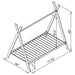 Fultonville Metal Twin Tent Bed Pink