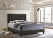 Mapes Upholstered Eastern King Panel Bed Charcoal