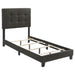 Mapes Upholstered Twin Panel Bed Charcoal