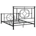 Paskay Metal Eastern King Open Frame Bed Weathered Black