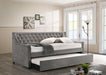 Chatsboro Upholstered Twin Daybed with Trundle Grey
