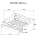 Chatsboro Upholstered Twin Daybed with Trundle Grey