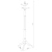 Riona 6 Hook Freestanding Wood Coat Rack Hat Hanger Merlot