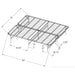 Mabel Metal California King Support Platform Bed Black