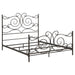 Parleys Metal Eastern King Open Frame Bed Dark Bronze