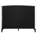 Mosby Upholstered Eastern King Wingback Bed Snow