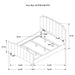 Fiona Upholstered Eastern King Panel Bed Light Grey