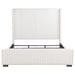 Natasha 65-inch Upholstered Eastern King Wingback Bed Cream