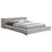 Trinity Upholstered Queen Platform Bed Light Taupe