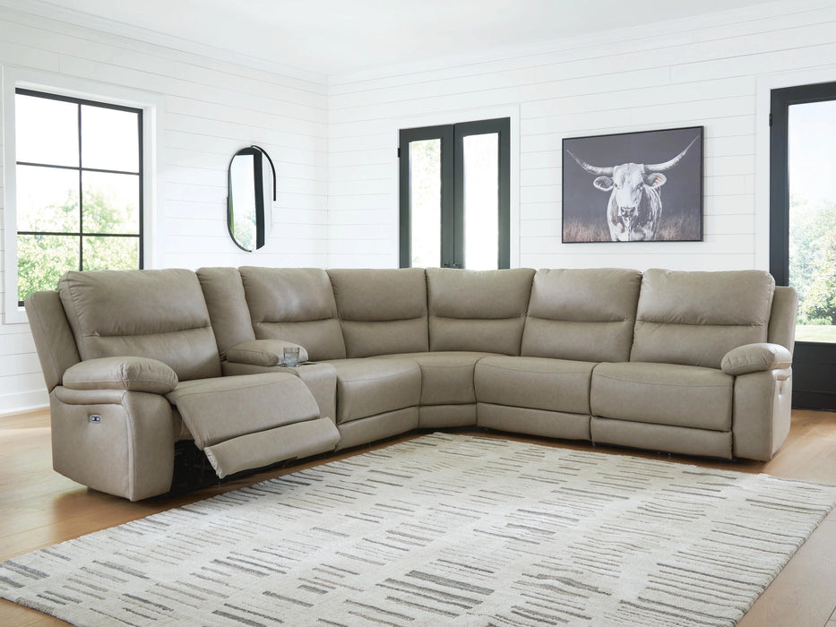Narwhal Place Reclining Sectional with Storage Console