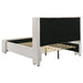 Alamosa Boucle Upholstered Queen Wingback Bed White