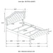 Bella Upholstered Queen Panel Bed Grey