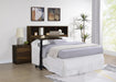 Westpark 49-inch Queen Bookcase Headboard Dark Pine