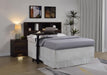 Westpark 49-inch Queen Bookcase Headboard Dark Pine