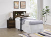 Westpark 49-inch Twin Bookcase Headboard Dark Pine