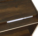 Westpark 2-drawer Nightstand LED Lights and USB Dark Pine