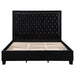 Hailey Upholstered Eastern King Panel Bed Black