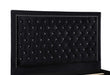 Hailey Upholstered Eastern King Panel Bed Black