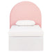 June Upholstered Twin Panel Headboard Blush