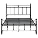 Novak 48-inch Metal Full Open Frame Bed Matte Black