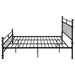 Novak 48-inch Metal Eastern King Open Frame Bed Matte Black