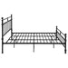 Novak 48-inch Metal Eastern King Open Frame Bed Matte Black