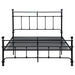 Novak 48-inch Metal Queen Open Frame Bed Matte Black