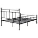 Novak 48-inch Metal Queen Open Frame Bed Matte Black
