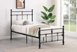 Novak 48-inch Metal Twin Open Frame Bed Matte Black