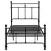 Novak 48-inch Metal Twin Open Frame Bed Matte Black