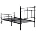 Novak 48-inch Metal Twin Open Frame Bed Matte Black