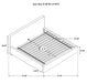 Gregory Upholstered Queen Panel Bed Graphite