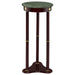 Edite Round Marble Top Plant Stand Merlot