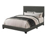 Boyd Upholstered Eastern King Panel Bed Charcoal