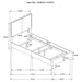 Boyd Upholstered Twin Panel Bed Charcoal