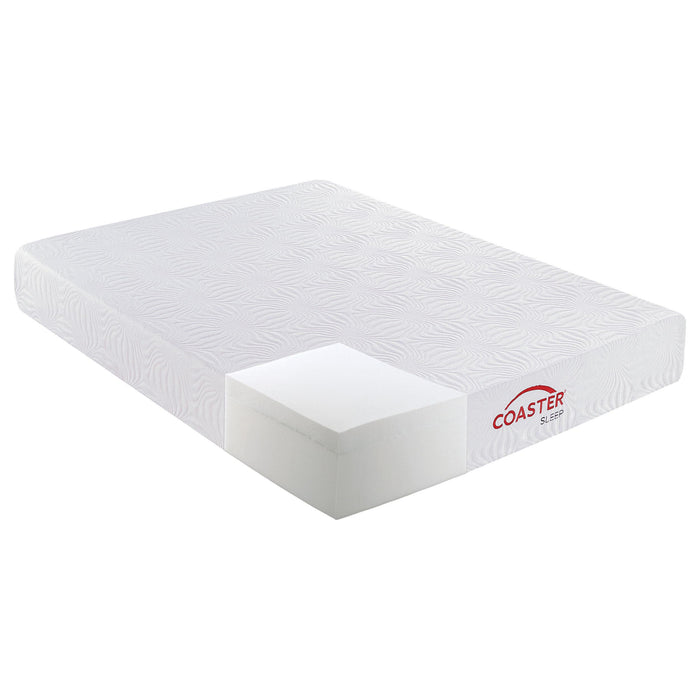 Key 10-inch Full Memory Foam Mattress White