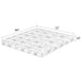 Key 10-inch California King Memory Foam Mattress White
