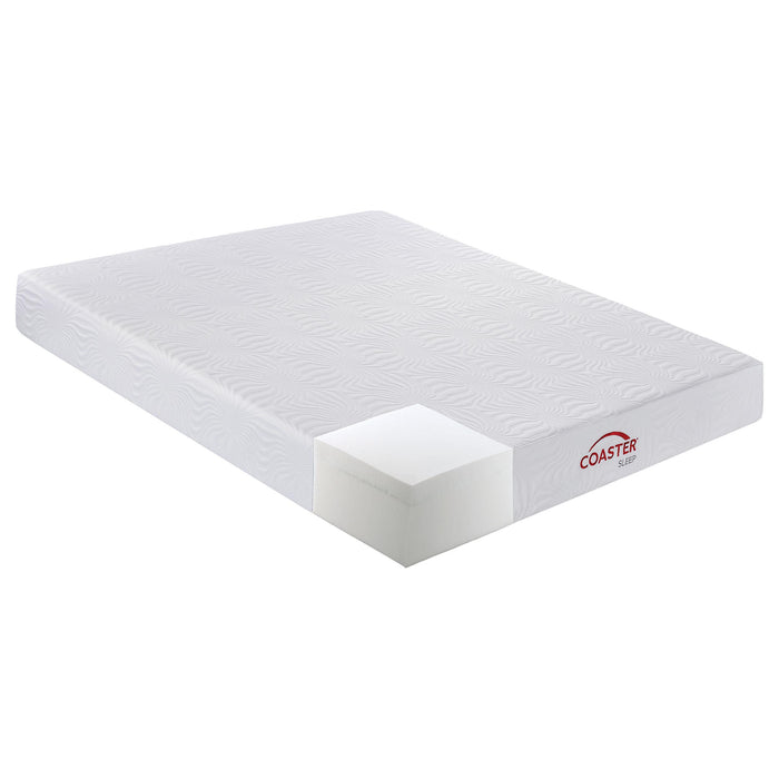 Ian 12-inch Eastern King Memory Foam Mattress White