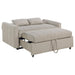 Portland Boucle Upholstered Sleeper Sofa Bed Latte