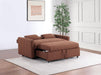 Portland Boucle Upholstered Sleeper Sofa Bed Copper