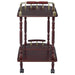 Palmer 2-tier Rectangular Wood Bar Cart Merlot
